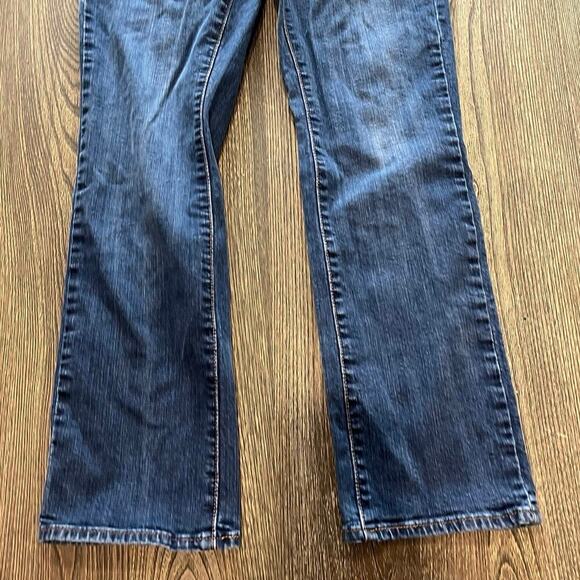 Levi's Womens 505 Straight Jeans Mid Rise Denim Stretch Medium Wash Blue Size 4 - Picture 2 of 10